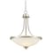 Z-Lite Bordeaux 3 Light Pendant, Brushed Nickel & Matte Opal 435P-BN - alternate 1